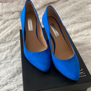 INC International Concepts Suede Shoes Cobalt Blue
